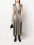 LIU JO Midi-jurk met trekkoord Goud - Thumbnail 2