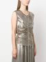 LIU JO Midi-jurk met trekkoord Goud - Thumbnail 3