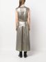 LIU JO Midi-jurk met trekkoord Goud - Thumbnail 4