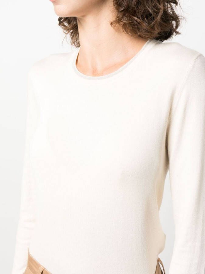 LIU JO Metallic trui Beige