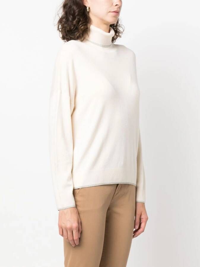 LIU JO Metallic trui Beige