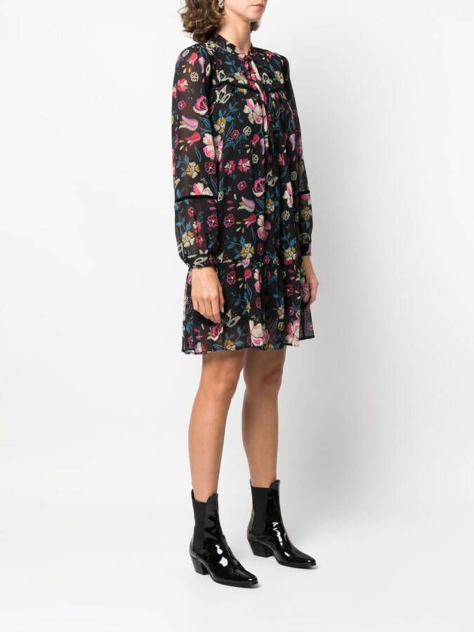 LIU JO Mini-jurk met bloemenprint Zwart