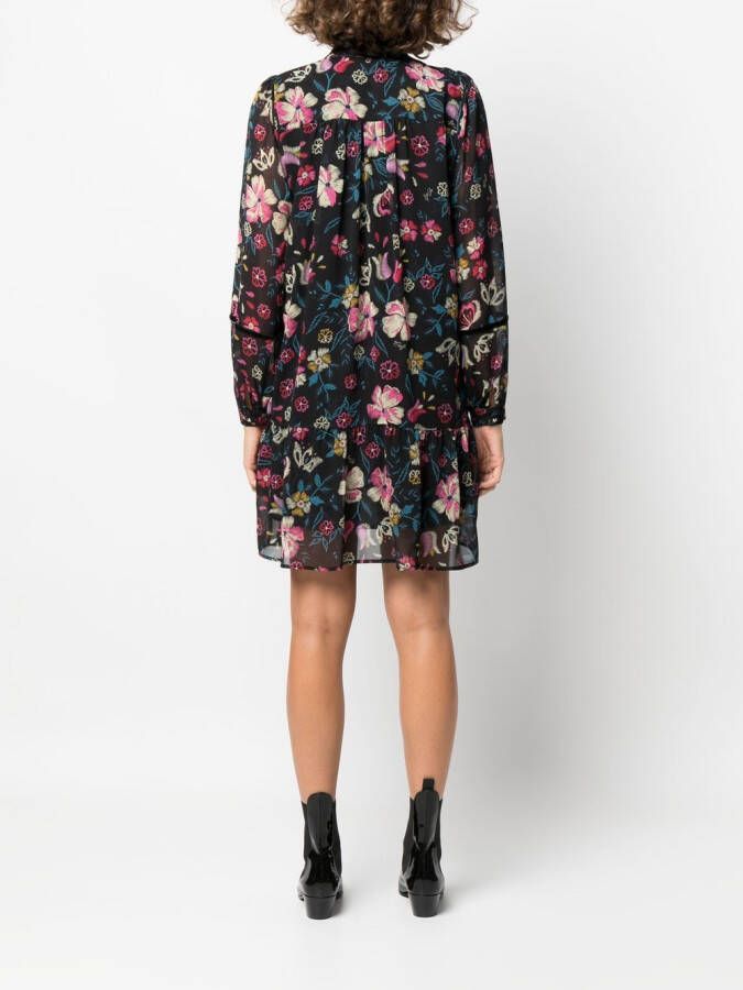 LIU JO Mini-jurk met bloemenprint Zwart