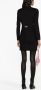 LIU JO Mini-jurk met dubbele rij knopen Zwart - Thumbnail 4