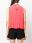 LIU JO Mouwloze blouse Roze - Thumbnail 4