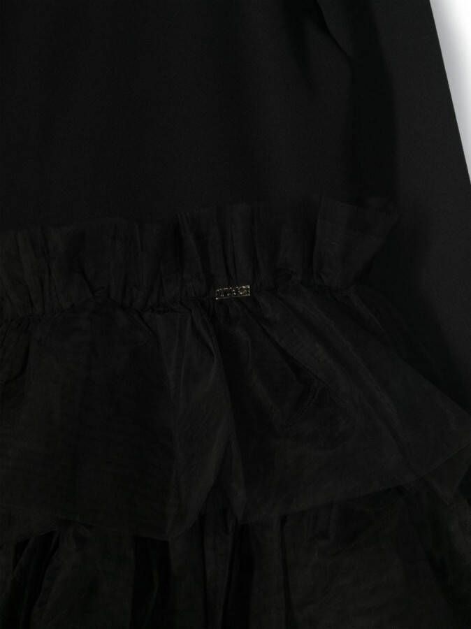 Liu Jo Kids Mini-jurk met tulen rok Zwart