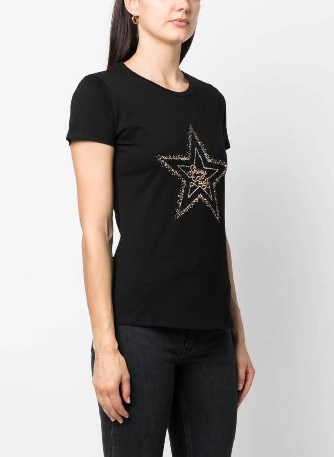 LIU JO T-shirt met logoprint Zwart