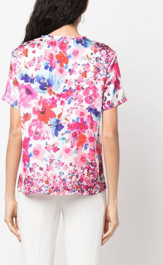 LIU JO T-shirt met bloemenprint Roze