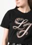 LIU JO T-shirt met geborduurd logo Zwart - Thumbnail 5