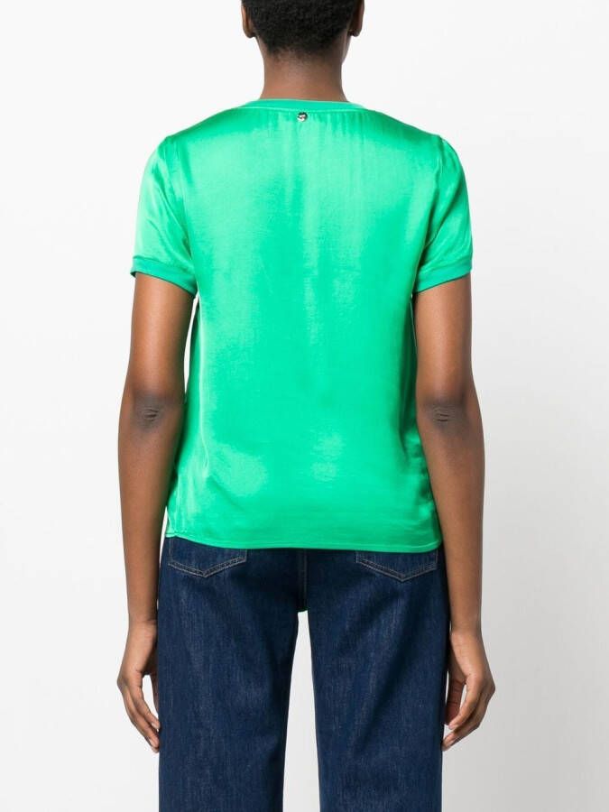LIU JO T-shirt met V-hals Groen