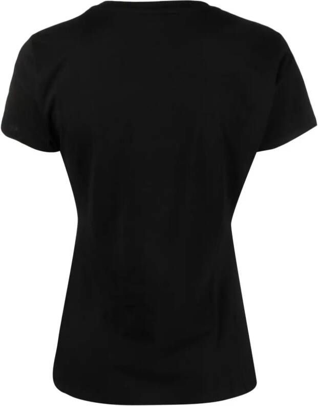 LIU JO T-shirt verfraaid met stras Zwart