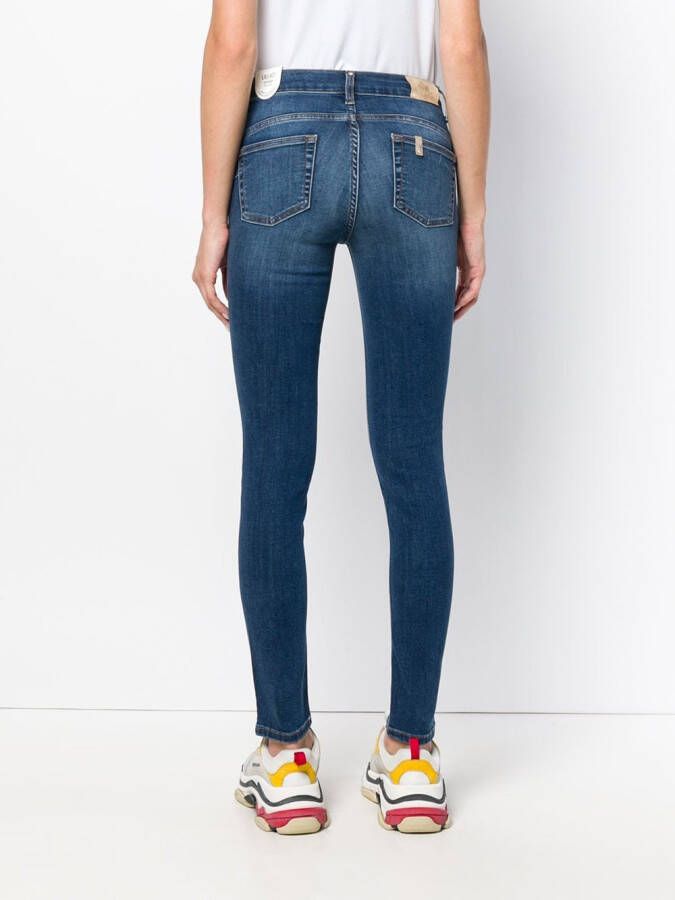 LIU JO faded slim fit jeans Blauw