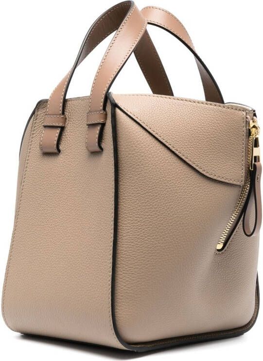 LOEWE Hammock bewerkte schoudertas Beige