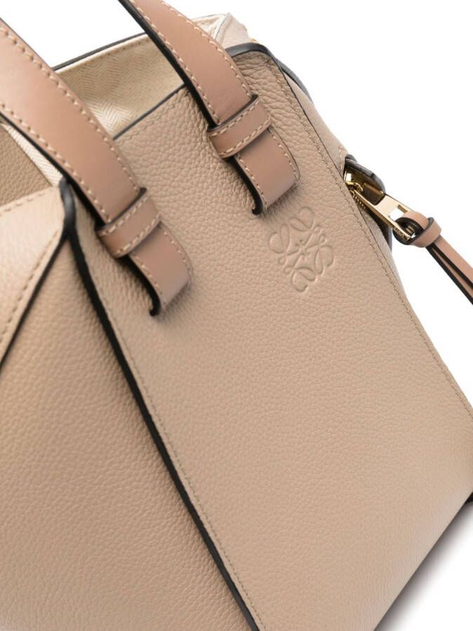 LOEWE Hammock bewerkte schoudertas Beige