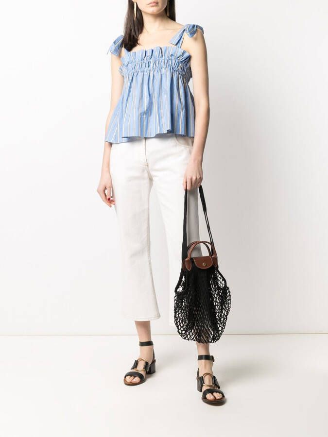 Longchamp Le Pliage Filet mesh tas Zwart