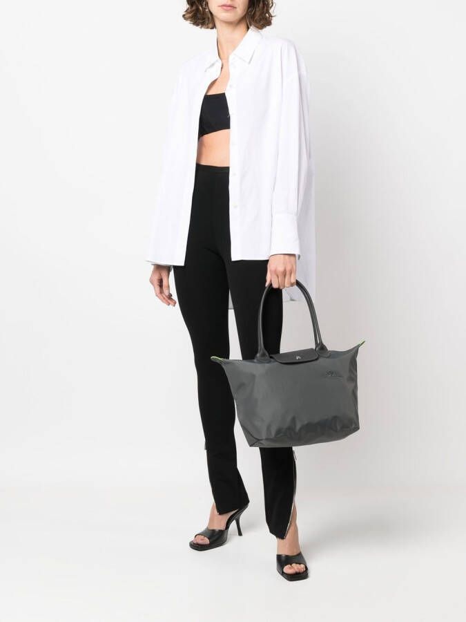 Longchamp Le Pliage medium shopper Grijs