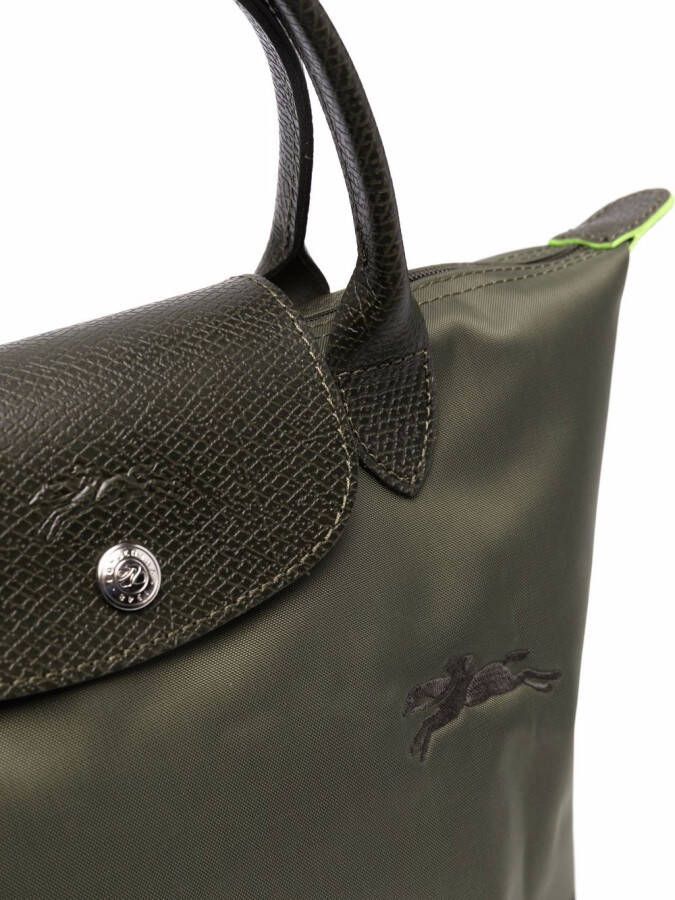 Longchamp Le Pliage tas met handgreep Groen