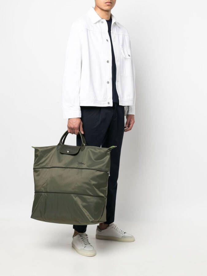 Longchamp Le Pliage weekendtas Groen