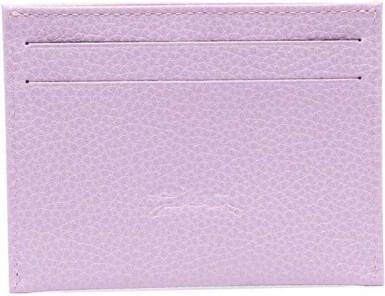 Longchamp Leren pasjeshouder Paars