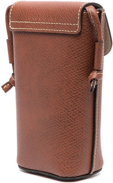 Longchamp Épure telefoonhoesje Bruin