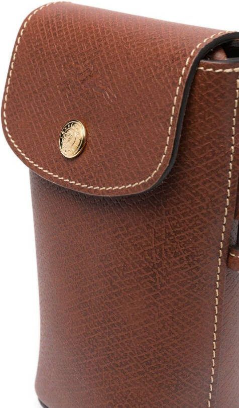 Longchamp Épure telefoonhoesje Bruin