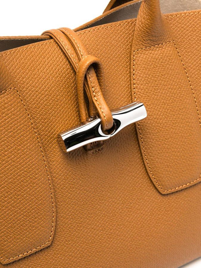 Longchamp Roseau draagtas met handgreep Bruin