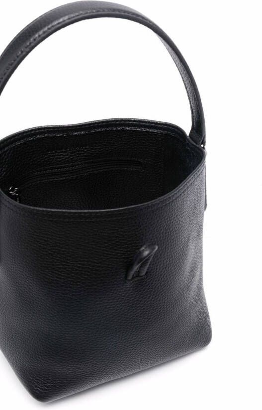 Longchamp Roseau leren bucket-tas Zwart