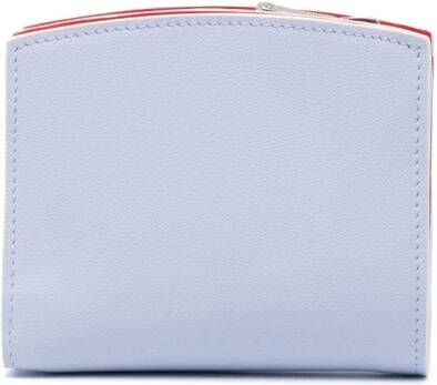 Longchamp Roseau leren portemonnee Blauw