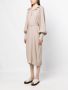 Lorena Antoniazzi Midi-jurk met ceintuur Beige - Thumbnail 3