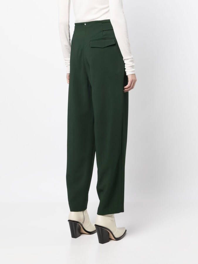 Lorena Antoniazzi Pantalon met toelopende pijpen Groen