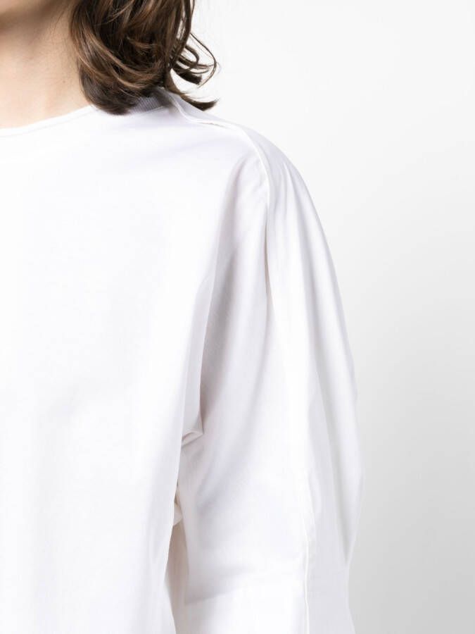 Lorena Antoniazzi Mouwloze blouse Wit