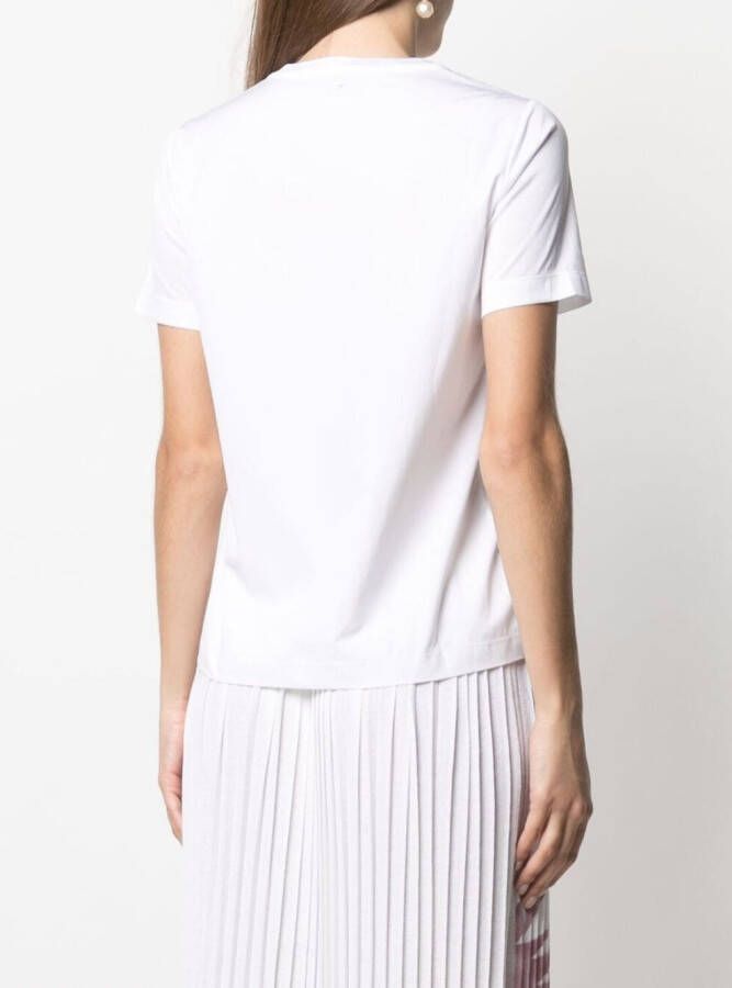Lorena Antoniazzi T-shirt met borduurwerk Wit