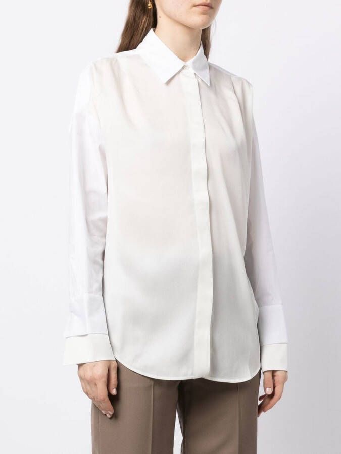 Lorena Antoniazzi T-shirt met gelaagde mouwen Wit