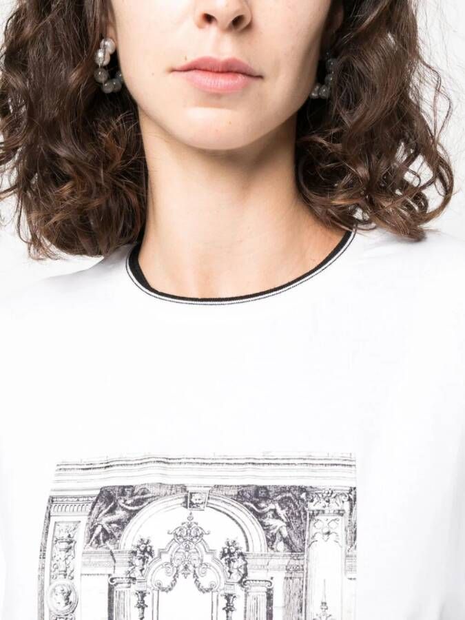 Lorena Antoniazzi T-shirt met print Wit