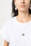 Lorena Antoniazzi T-shirt verfraaid met kristallen Wit - Thumbnail 5