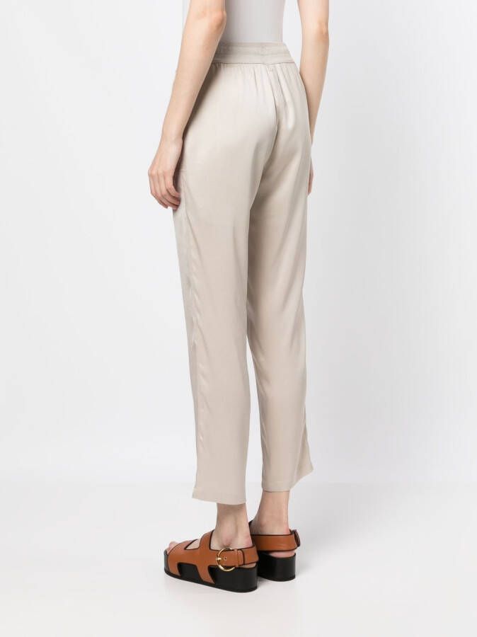 Lorena Antoniazzi Trainingsbroek met trekkoordtaille Beige