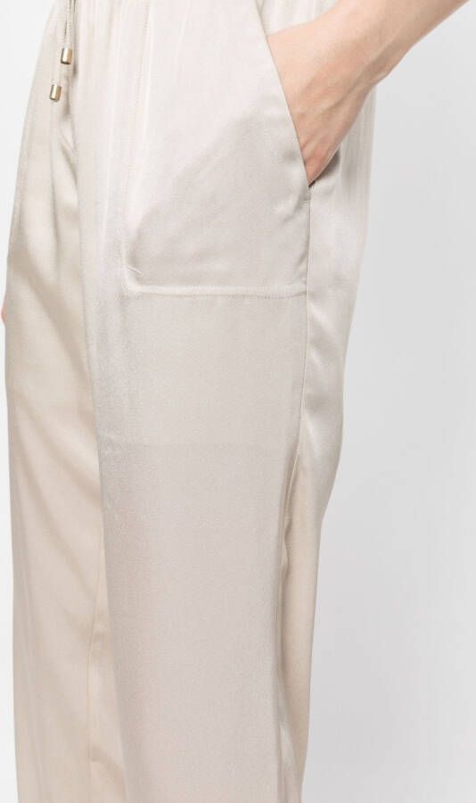 Lorena Antoniazzi Trainingsbroek met trekkoordtaille Beige