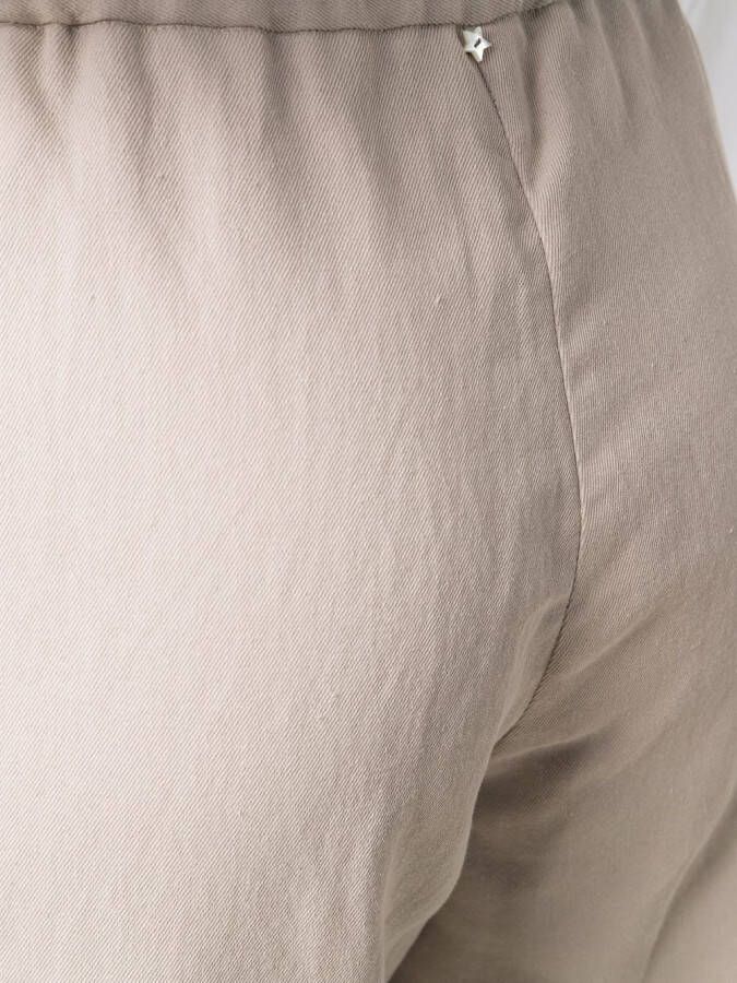 Lorena Antoniazzi Trainingsbroek met wijde pijpen Beige
