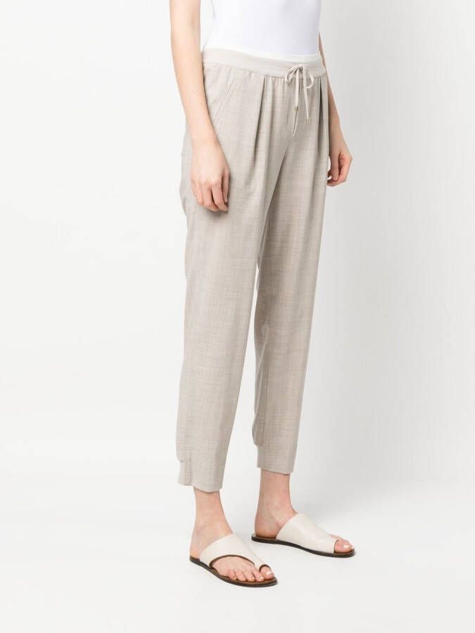 Lorena Antoniazzi Wollen trainingsbroek Beige