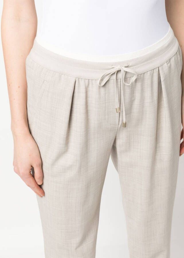 Lorena Antoniazzi Wollen trainingsbroek Beige
