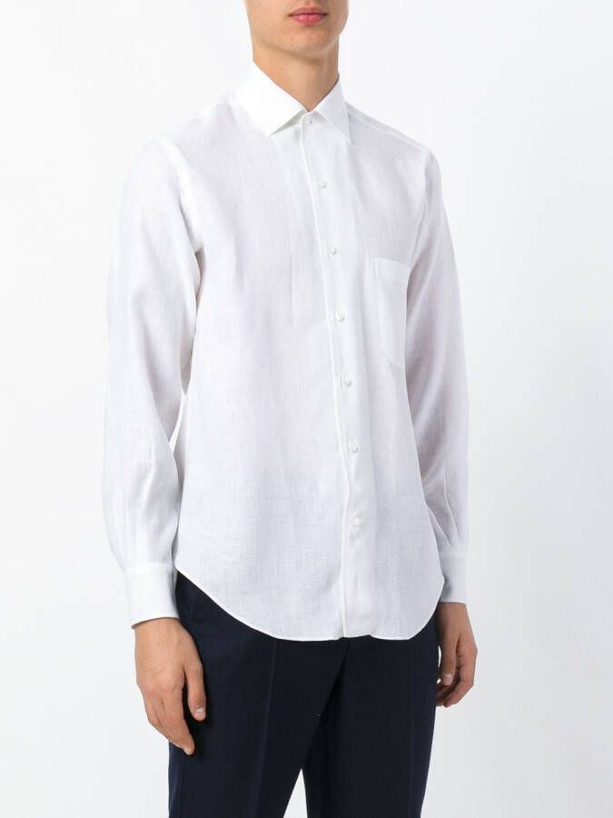 Loro Piana klassiek overhemd Wit