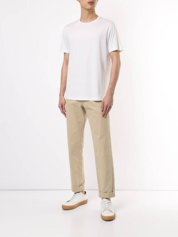 Loro Piana T-shirt met colourblocking Wit