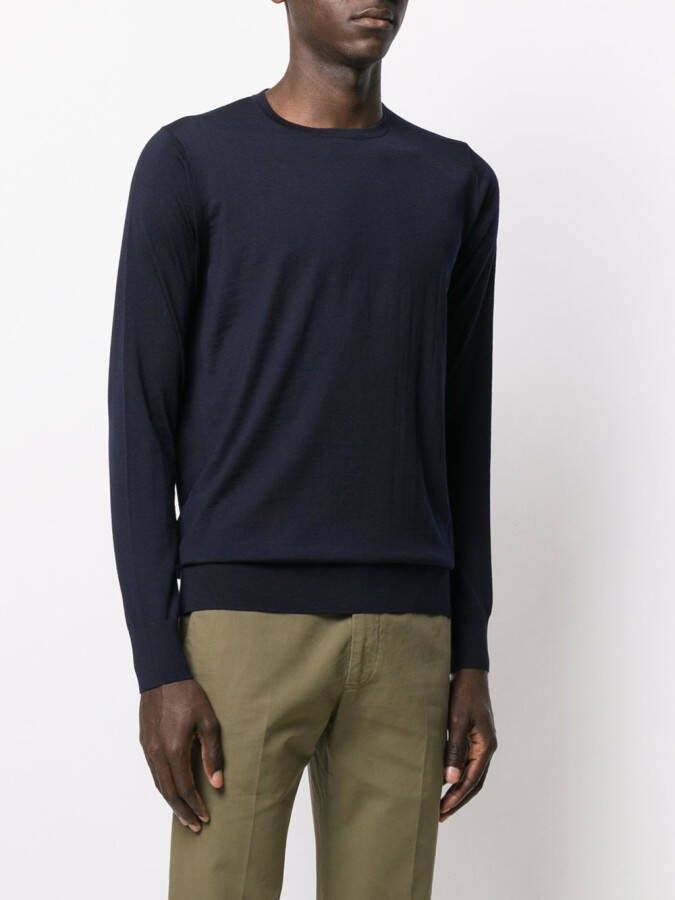 Loro Piana Trui met ronde hals Blauw