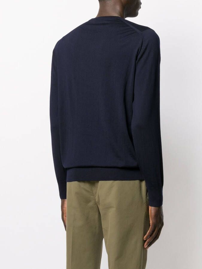 Loro Piana Trui met ronde hals Blauw