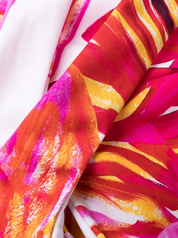 Louisa Ballou Bikinitop met abstracte print Roze