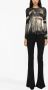 Louisa Ballou T-shirt met abstracte print Zwart - Thumbnail 3