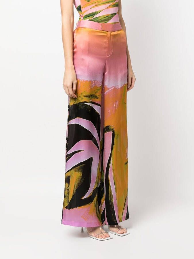 Louisa Ballou Broek met print Roze