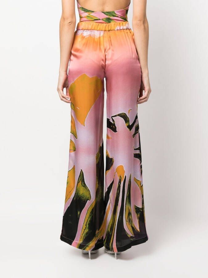 Louisa Ballou Broek met print Roze
