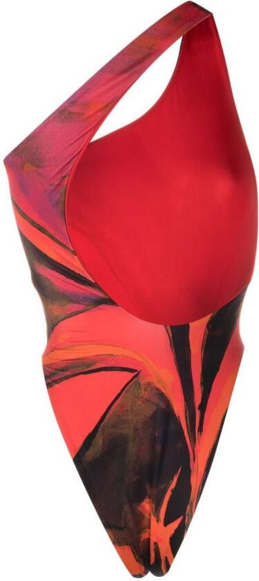 Louisa Ballou Badpak met print Oranje
