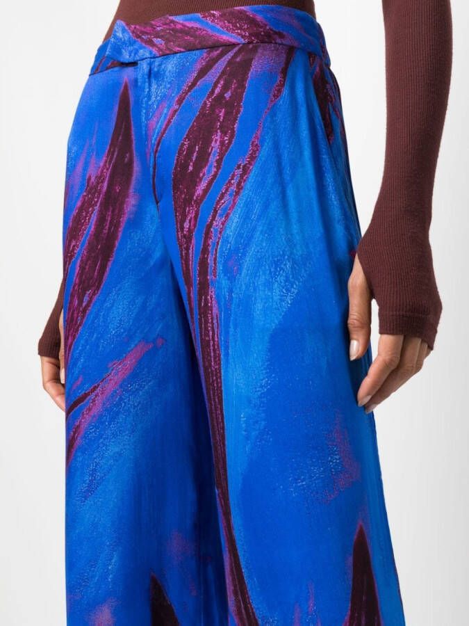Louisa Ballou Broek met wijde pijpen Blauw